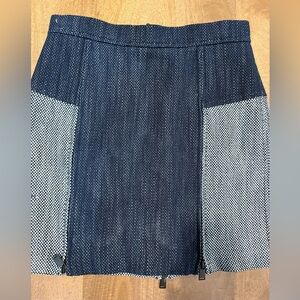 Tibi Colorblock Textured Mini Skirt (Approx. Size Small)